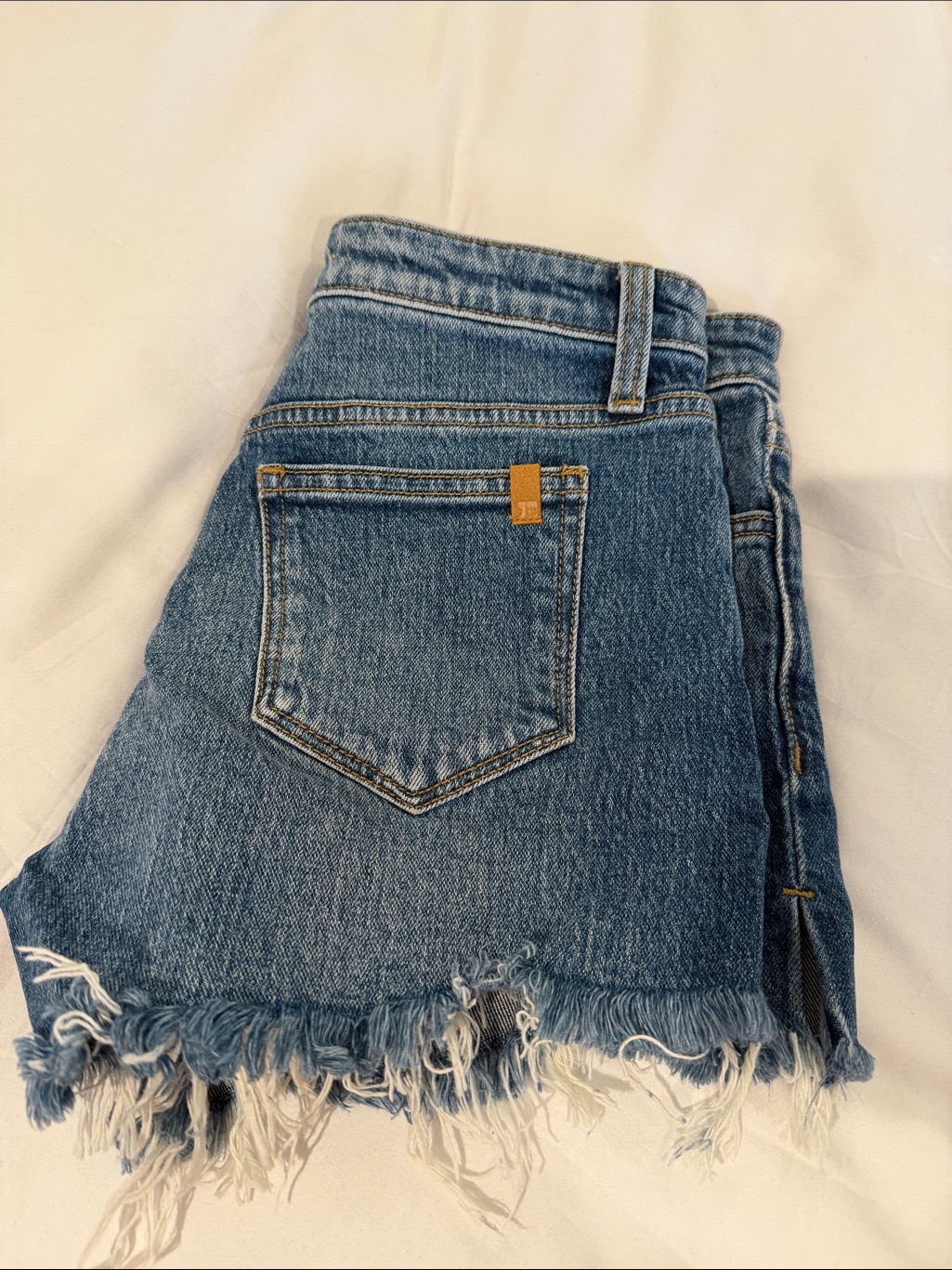 Joe's Jeans “The Ozzie” Distressed Blue Denim Cutoff Shorts